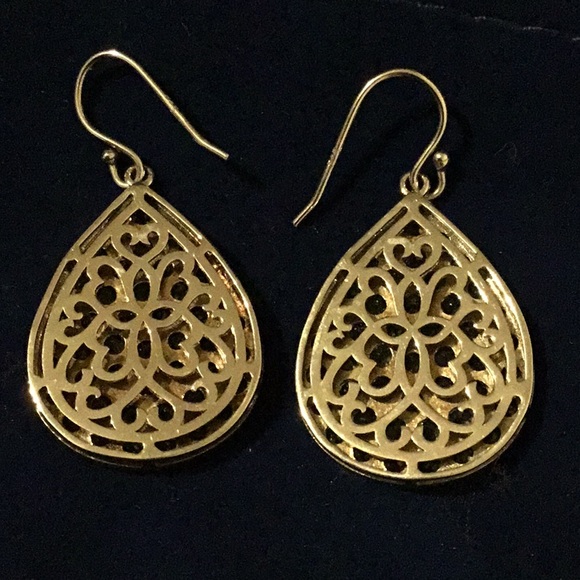 Vintage Michael Valitutti Natural Peridot Sterling Silver Dangle Earrings - Picture 6 of 16